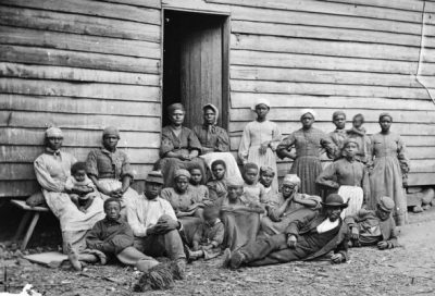 Μια ομάδα «κατασχεμένων» στην περιοχή Cumberland Landing της Βιρτζίνια, στις 14 Μαΐου1862