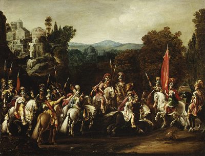 Η φυγή των Αμαζόνων, Claude Deruet, 1620