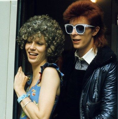 Η Άντζι με τον Μπάουι τη δεκαετία του '70