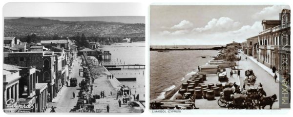 Όψεις της Λεμεσού αρχές 20ου αι. Αρχεία φωτογραφιών: Αρχείο Δήμου Λεμεσού (αριστερά) Λεμεσός και Ιστορία δεξιά