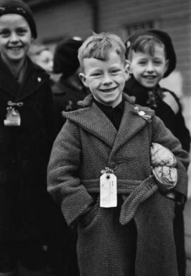 Dutch Child Refugees: Arrival In Britain At Tilbury, Essex, England, UK, 1945